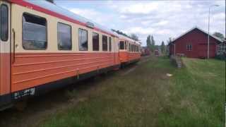 Rälsbuss avgår Virserum  Railbus leaving Virserum [upl. by Jonati]