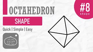 How to draw an Octahedron  Simple amp Easy [upl. by Bozovich]