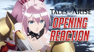 TALES OF ARISE – Official Opening Animation Reaction [upl. by Atoked]