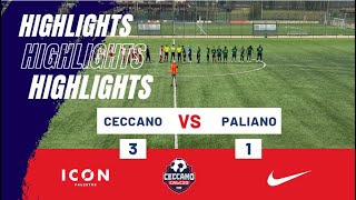 Ceccano Calcio 1920  Città di Paliano 31 Highlights [upl. by Arrahs]