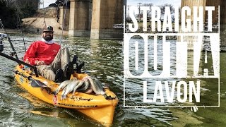 Lake Lavon Kayak Fishing The Dam SandBass Spree Spillway Fishing YakManPro George Saber [upl. by Isadora]