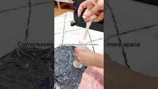 How To Vacuum Pack Clothes For Travel travelpacking travelbag vacuumsealer shorts [upl. by Aiahc]