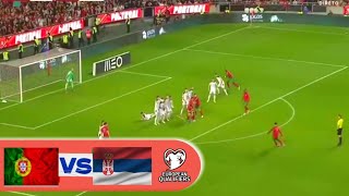 PORTUGAL 12 SERBIA  2022 World Cup Qualifier Highlights [upl. by Hannover483]