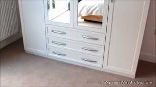 Home Brand Oslo 4door 3drawer Mirrored Wardrobe from Very [upl. by Deacon207]