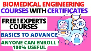 FREE BIOMEDICAL ENGINEERING COURSES WITH CERTIFICATES POWERFUL LEARNING BIOMEDICAL ENGINEERING [upl. by Noseaj]