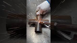 Handheld Laser Welder  Strong and Aesthetic Welds for FourWay Pipe Connections [upl. by Triny]