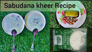 Sabudana kheer Recipe  How to make Sabudana kheerTapioca Pudding Sago payasam trending sabudana [upl. by Kingsley95]