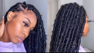 DISTRESSEDBUTTERFLY LOCS TUTORIAL🦋 EASY How to make them LOOK REALISTIC DistressedLocs [upl. by Gaidano]