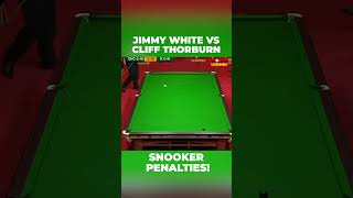 Snooker Penalties  Jimmy White VS Cliff Thorburn 🤩 [upl. by Elinnet891]