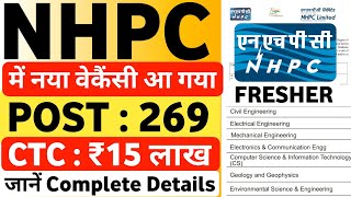 NHPC New Vacancy Out  NHPC Recruitment 2024  NHPC Recruitment 2023  NHPC New Vacancy 2024  NHPC [upl. by Ignatia]