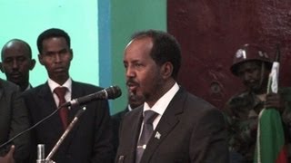 Somalie le nouveau président prend ses fonctions [upl. by Attenrad]