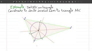 Les droites remarquables dun triangleBissectrices 1apic 2ac [upl. by Aninnaig]