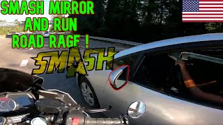 SMASHING MIRRORS Bikers Road Rage Close Calls Motorcyce Cuts Off Bad Drivers Texting USAUK 2020 [upl. by Rogovy]