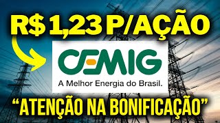 CEMIG CMIG4 e CMIG3 DATA e VALORES PARA O PAGAMENTO DE DIVIDENDOS e BONIFICAÇÃO [upl. by Ettennyl963]