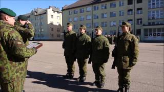 50osios Bazinių kario savanorių įgūdžių kurso laidos priesaikos ceremonija [upl. by Nylla284]