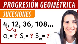 Progresión GEOMÉTRICA Término General y Suma de Términos 🌀 SUCESIONES [upl. by Dinsmore]