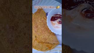 BESAN OATS CHEELA🌮oats healthybreakfast oatsbreakfast healthyoatsrecipe gramflour besankachila [upl. by Yoral]