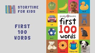 🍎🐶 First 100 Words by Priddy Books 🌻🚙 Vocabulary • Read Along storytimeforkids123 [upl. by Jany]