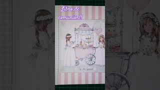 Libro communion niña scrapbooking tutorial diy handmade album congratulations art girl [upl. by Laro]