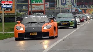 JDM Cars Leaving Japfest Assen 2018  RX7 800HP Supra Skyline 200SX LC500h Lancer Evo WRX STi [upl. by Sawyer]