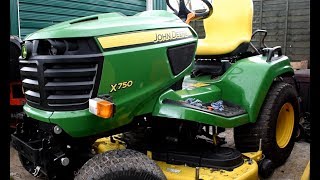 First Service on the John Deere X750  Part One Engine [upl. by Benn519]