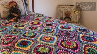 Stitch Along Crochet Ornament Blanket [upl. by Aihtennek]