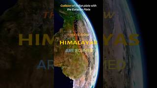 How Himalayan Mountains are formed himalayas space earth [upl. by Publea]