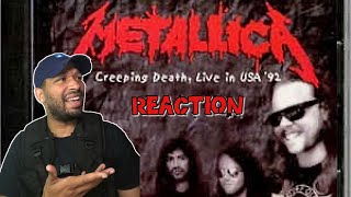 Metallica  Creeping Death Live Moscow 1991 REACTION NJCHEESE 🧀🎸🔥 [upl. by Rhodia]