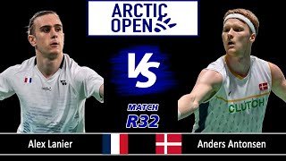 Anders Antonsen vs Alex Lanier  Arctic Open 2024 Badminton  R32 [upl. by Cid]