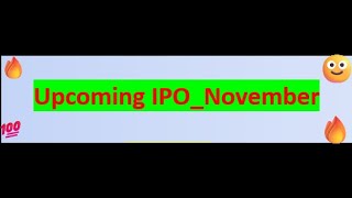 Upcoming IPO November NTPC Green Energy Swiggy IPO  MobikwikIPO  Afcons IPO  grow stockmarket [upl. by Atteuqram]