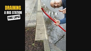 039  Time Lapse  Draining a bus station after rain in Germany [upl. by Caroline]