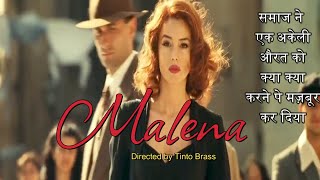 Malena Hollywood Movie Explained In Hindi  Tinto Brass  Italian  Monica Bellucci [upl. by Cobb]