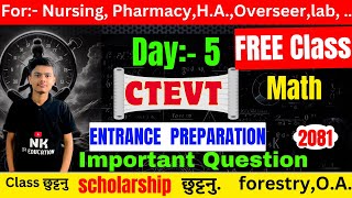 CTEVT Entrance preparation bridge course for pcl nursingpharmacyHAOverseerlabstaff nurse [upl. by Nnel]