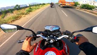 Bajaj Pulsar N250 Test Ride Review  Mileage amp Top Speed [upl. by Enilrahc]