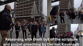 GOSPEL preaching and reasoning with the people of Glasgow on Argyle Street PART 1 [upl. by Ahseikal924]