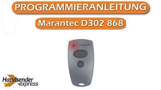 Wie programmiert man eine Fernbedienung Marantec D302 868 [upl. by Grados]