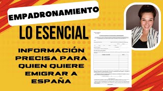 Lo esencial sobre el EMPADRONAMIENTO en España 🇪🇸✈️ [upl. by Oiramat]