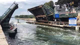 Gloucester MA  Cut Bridge Blynman Canal Time Lapse August 2019 [upl. by Paulson]