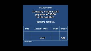 How to Journalize Payment to Supplier  finance accounting corporatelife [upl. by Zuckerman583]