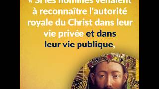 La fête du ChristRoi  Origine et signification [upl. by Norahc]