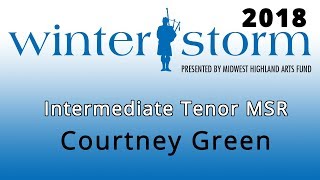 Winter Storm 2018  Intermediate Tenor  MSR  Courtney Green [upl. by Jarrid]