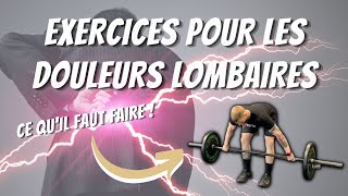 Exercices pour les DOULEURS LOMBAIRES  musculation amp haltérophilie [upl. by Asa]