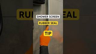 Shower screen install easy way to fit the rubber seal [upl. by Bultman125]