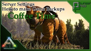 Coffee TimeW Phlinger  Server Settings  How to make a local Game Backup [upl. by Ailelc389]