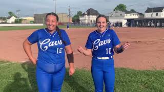 Chillicothe’s Bree Cousins and CJ Rittinger discuss sectional semifinal win over Dublin Jerome [upl. by Aldus]