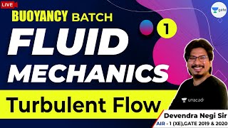 Turbulent Flow  Lec 1  Fluid Mechanics  GATE 2021ME Exam [upl. by Adnulahs]