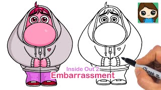 How to Draw Embarrassment Easy  Inside Out 2 [upl. by Libbna]