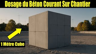 Dosage 1m3 de Béton sur Chantier 😮 construction omarcherkaoui [upl. by Appledorf]