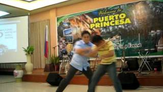 Sen Migz Zubiri doing an Arnis Demo during the FMA festival in Palawan last July 30 2010 [upl. by Mcnelly]