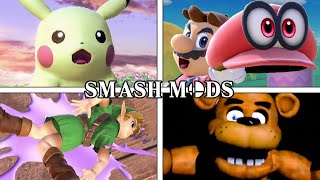 Every Smash Character MODDED [upl. by Eirrac]